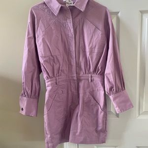 TCEC Purple Button Up Dress - NWT